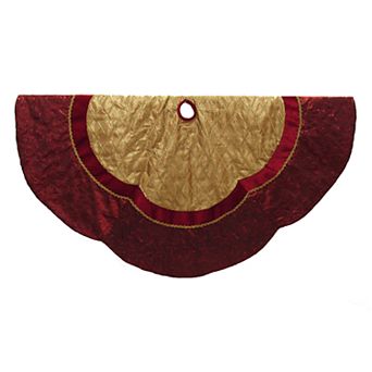 Kurt Adler Scalloped Christmas Tree Skirt