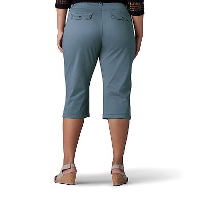 Plus Size Lee Lyric Twill Skimmer Capris