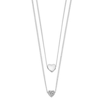 LC Lauren Conrad Layered Heart Necklace