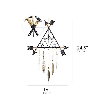 American Art Décor Triangle Dreamcatcher Wall Decor