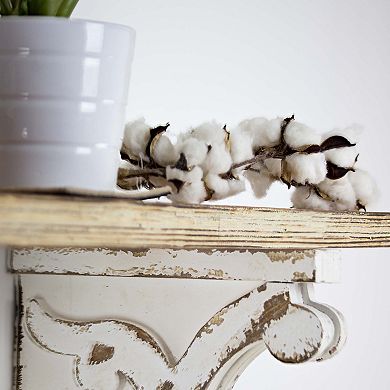 Shabby Chic Wood Wall Corbel 2-piece Set