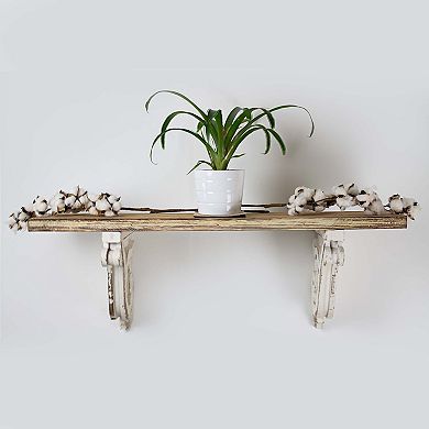 American Art Décor Shabby Chic Wood Wall Corbel 2-piece Set