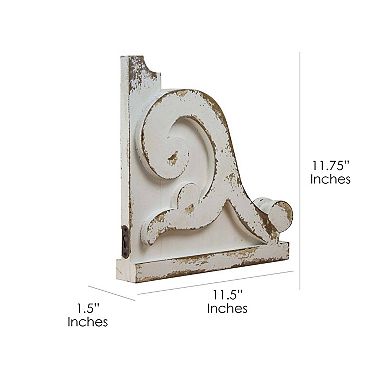 American Art Décor Shabby Chic Wood Wall Corbel 2-piece Set