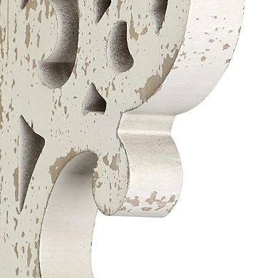 American Art Décor Distressed Wood Wall Corbel 2-piece Set