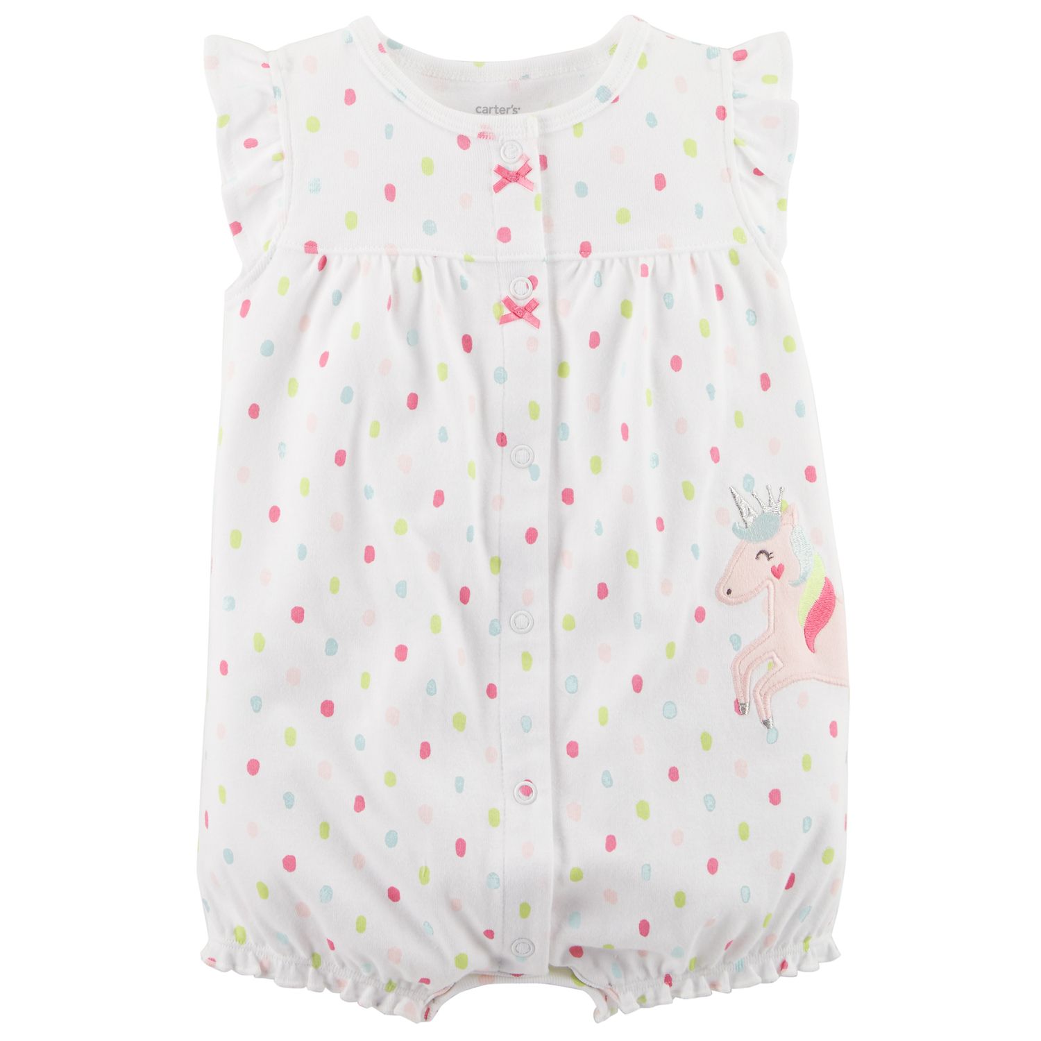unicorn romper baby girl