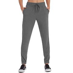 champion women's heathered jersey jogger pant