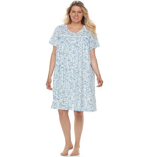 Plus Size Croft & Barrow® Lace Trimmed Sleep Gown