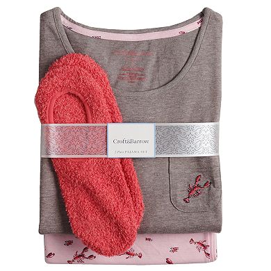 Women's Croft & Barrow® Short Sleeve Novelty Pajama Set