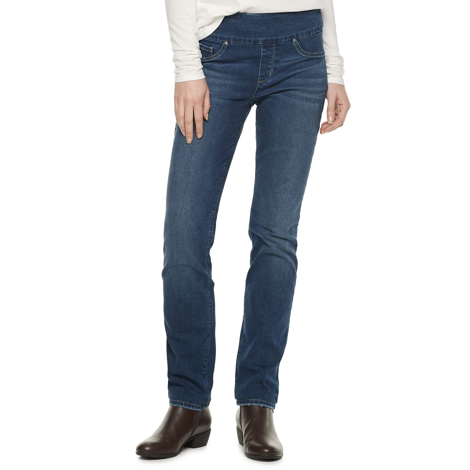 kohls lee pull on jeans