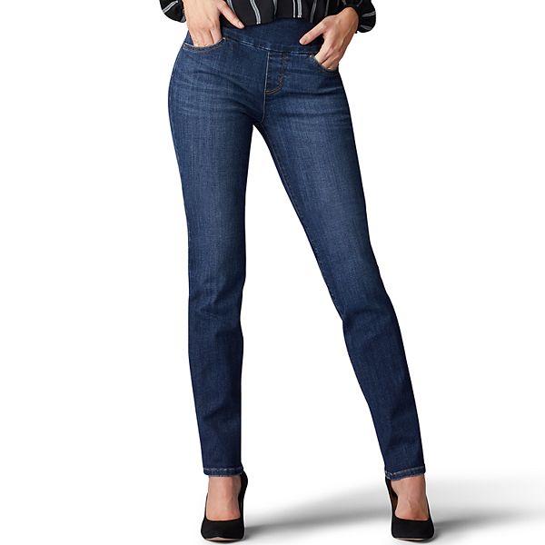 Lee Womens Tall Slimming Fit Rebound Slim Straight Jean Jeans