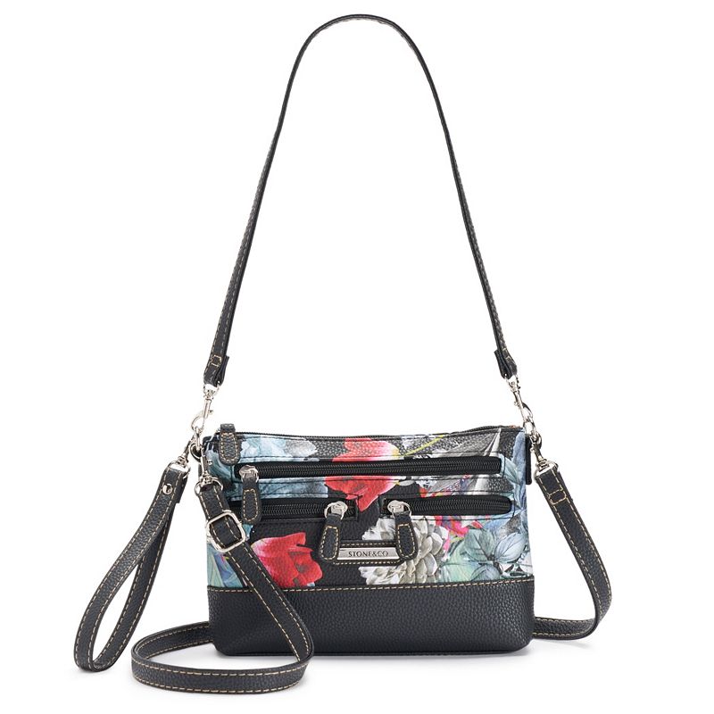 Stone & Co. Leather 4-Bagger Convertible Crossbody Bag, Grey
