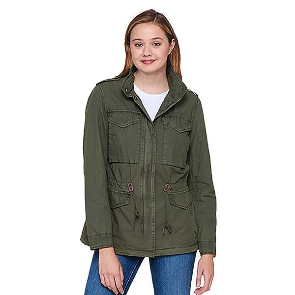 Levi's army green jacket sales womens