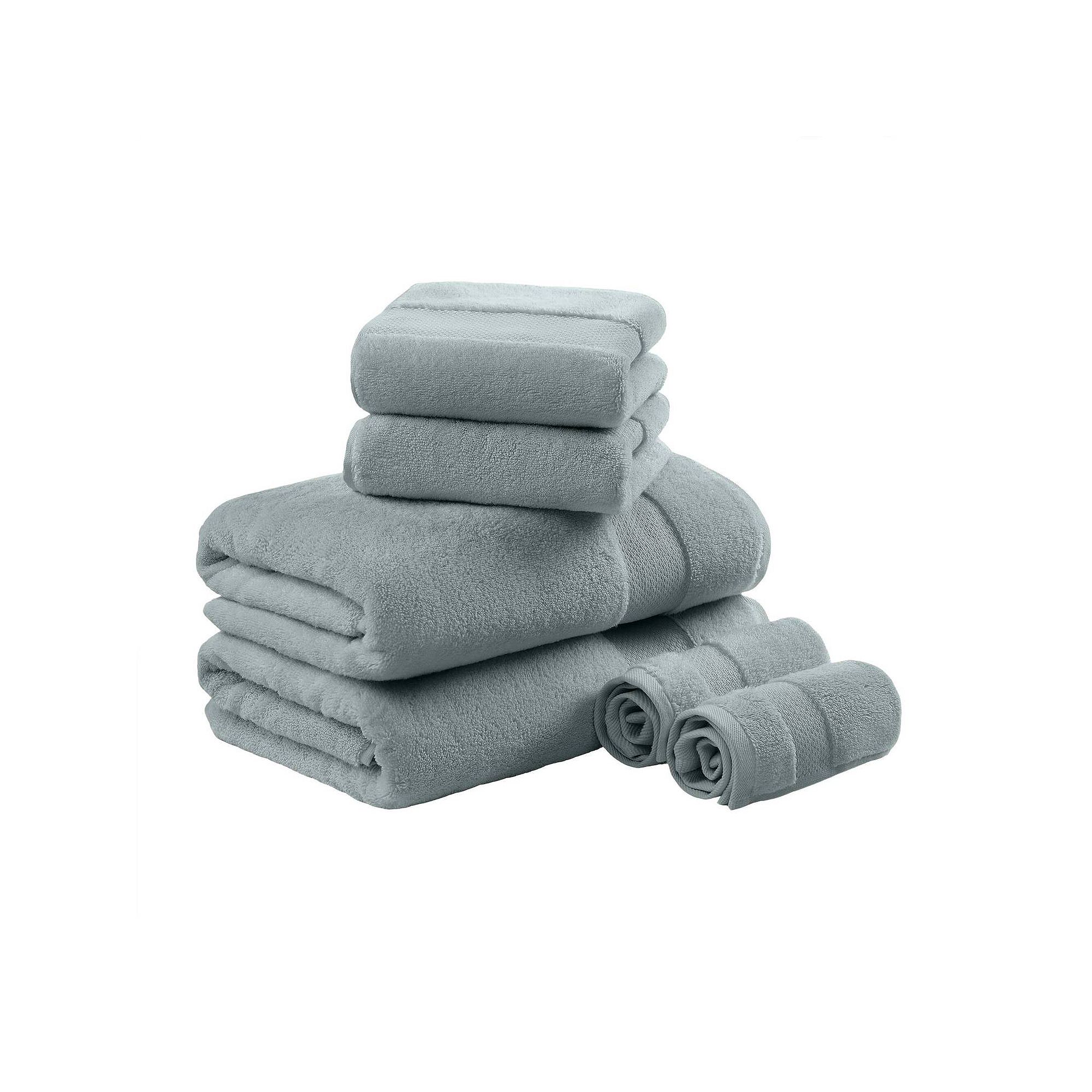 Madison Park Signature 6-Piece Oversized Turkish Cotton Bath Towel Set, Blu