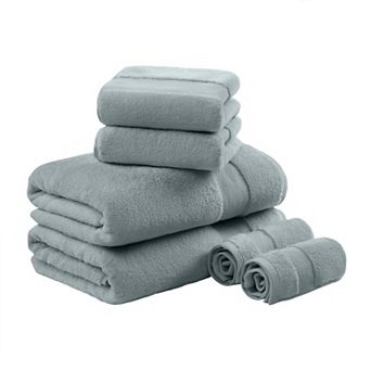 Madison Park Signature 6 pc Oversized Turkish Cotton Bath Towel Set