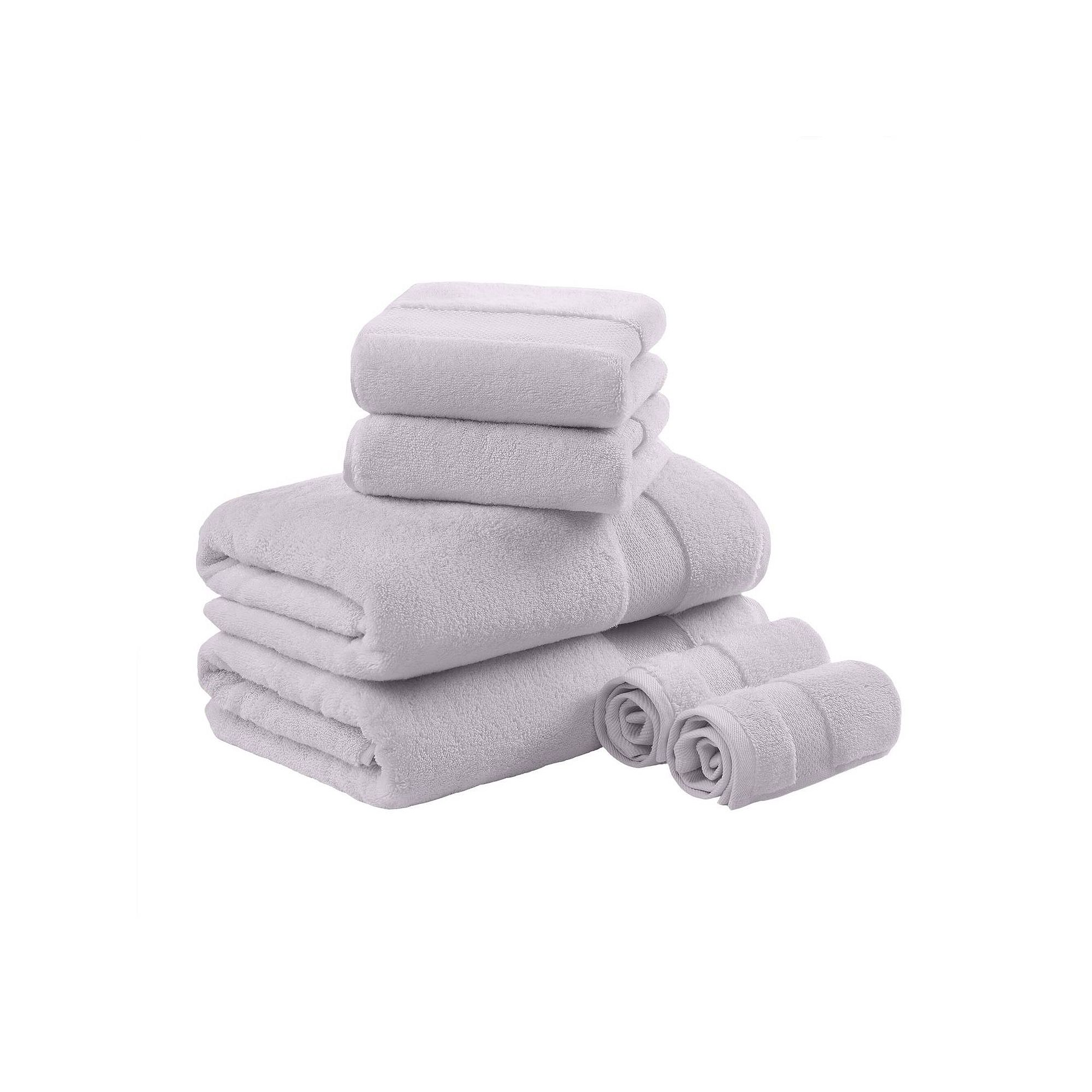 Madison Park Signature 6-Piece Oversized Turkish Cotton Bath Towel Set, Pur
