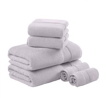 Madison Park Signature 6 pc Oversized Turkish Cotton Bath Towel Set