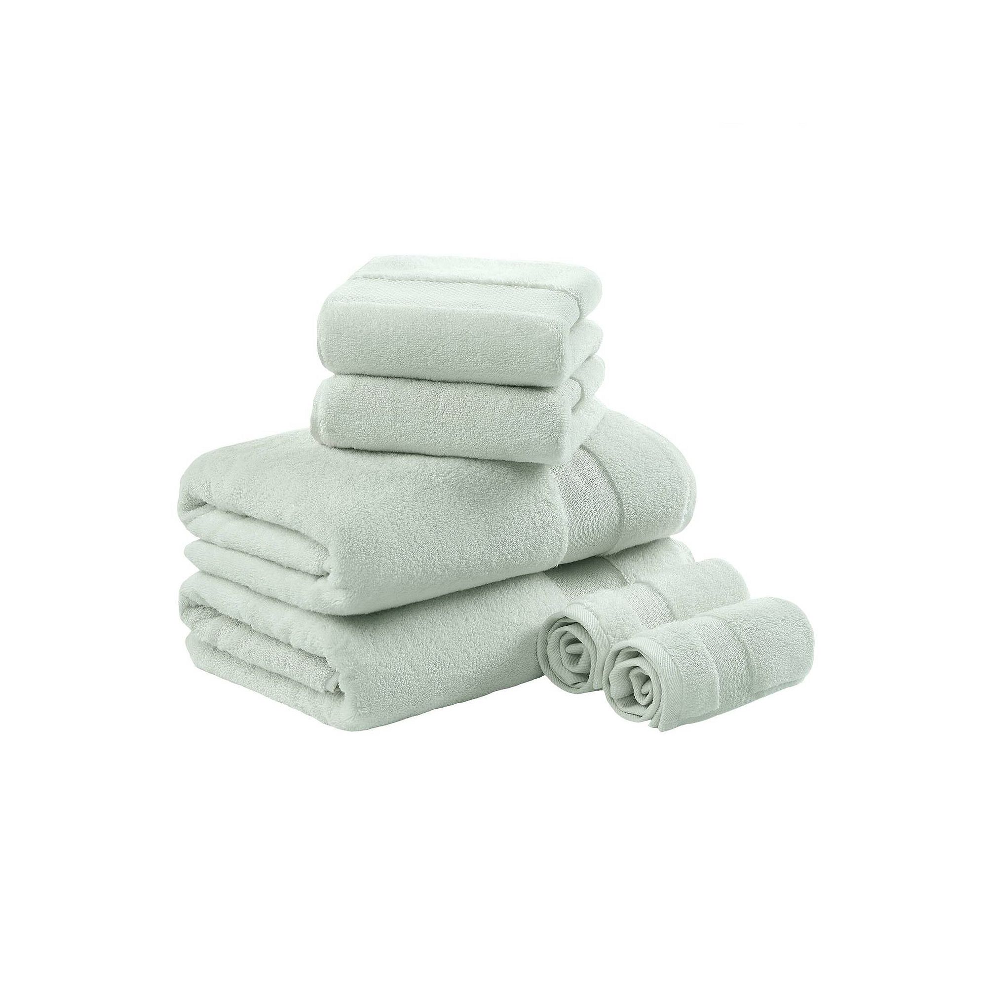 Madison Park Signature 6-Piece Oversized Turkish Cotton Bath Towel Set, Sea