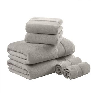 Madison Park Signature 6 pc Oversized Turkish Cotton Bath Towel Set
