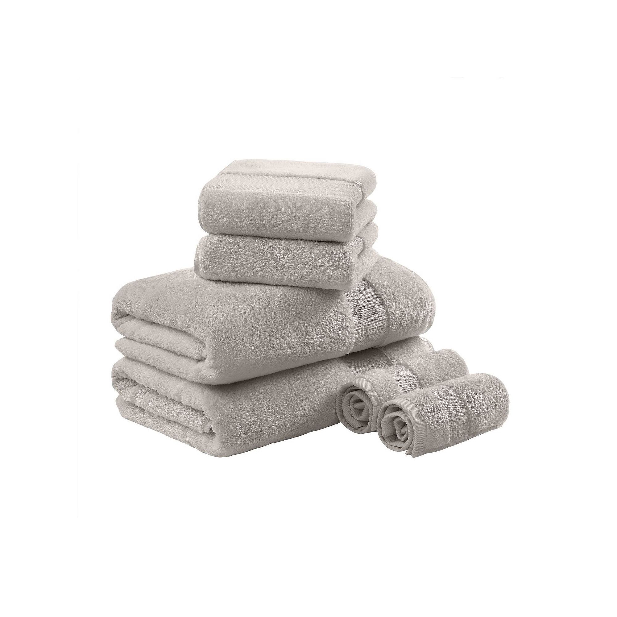 Madison Park Signature 6-Piece Oversized Turkish Cotton Bath Towel Set, Bro