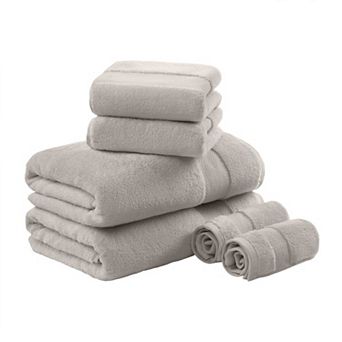 Madison Park Signature 6 pc Oversized Turkish Cotton Bath Towel Set