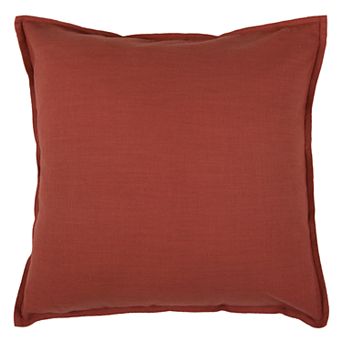 Rizzy Home Solid Flange I Throw Pillow
