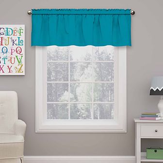 eclipse Kids Microfiber 1-Panel Blackout Window Valance