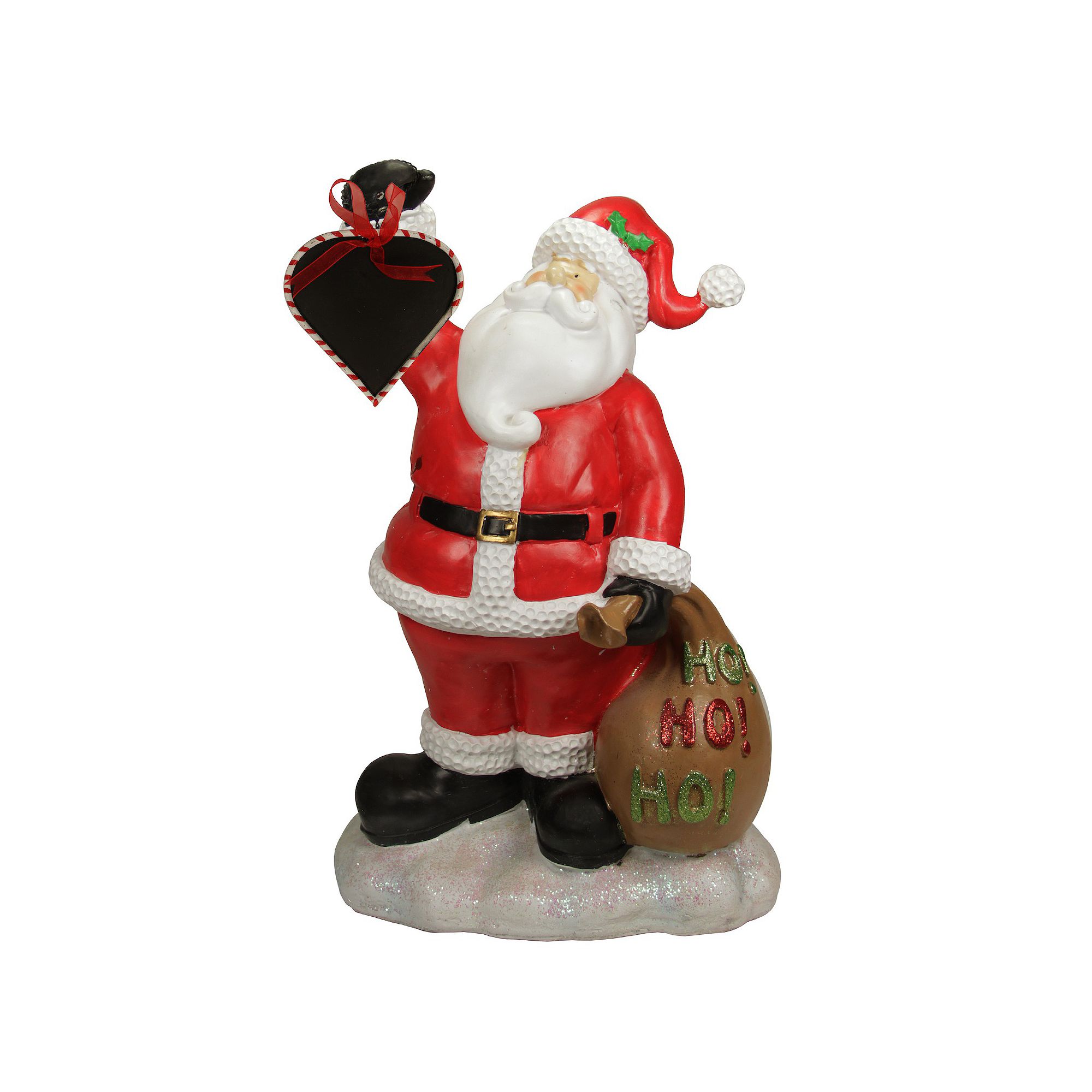 Northlight Santa Chalkboard Countdown Christmas Decor, Red