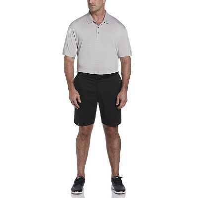 Big Tall Grand Slam Off Course Regular Fit Striped Performance Golf Polo