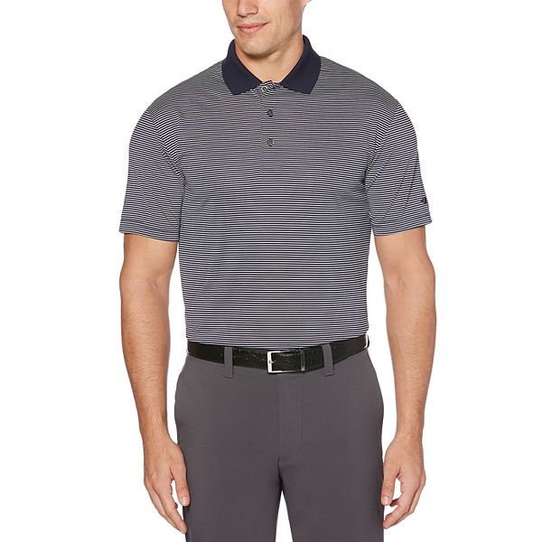 Big & Tall Grand Slam Off Course Regular-Fit Striped Performance Golf Polo