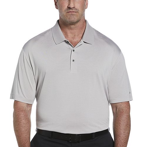 Big & Tall Grand Slam Off Course RegularFit Striped Performance Golf Polo