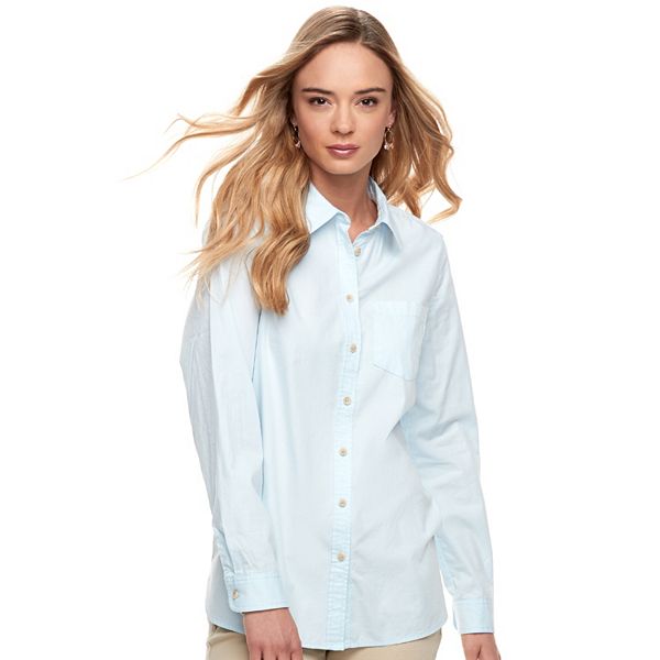 Women's Sonoma Goods For Life® Essential Poplin Shirt