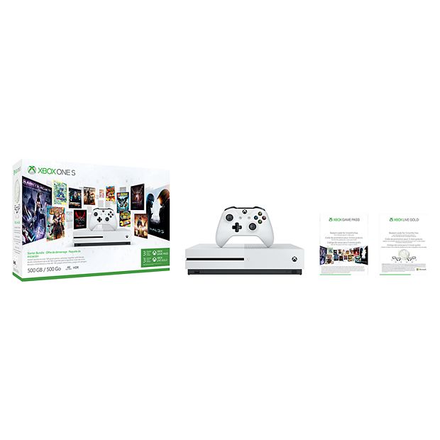 MICROSOFT XBOX ONE S 500GB SYSTEM W/ CORDS AND 1 CONTROLLER - video gaming  - by owner - electronics media sale 