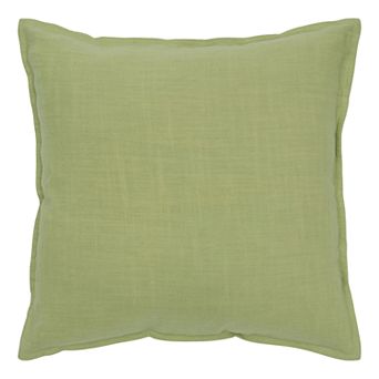 Rizzy Home Solid Flange II Throw Pillow