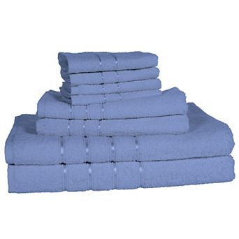 Portsmouth Home 8 pc Plush Bath Towel Set