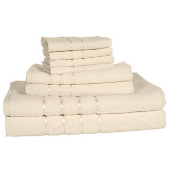 Portsmouth Home 8 pc Plush Bath Towel Set