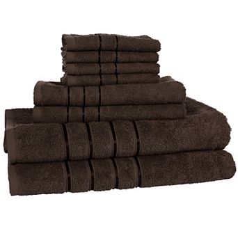 Portsmouth Home 8 pc Plush Bath Towel Set