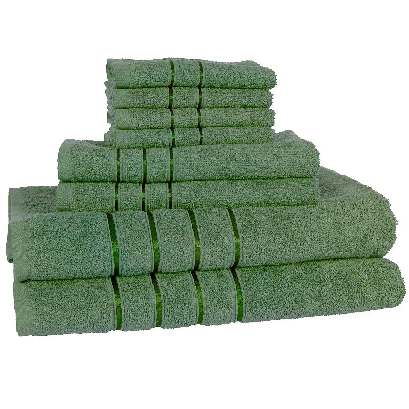 UPC 886511419360 product image for Portsmouth Home 8-piece Plush Bath Towel Set, Green, 8PC SET | upcitemdb.com