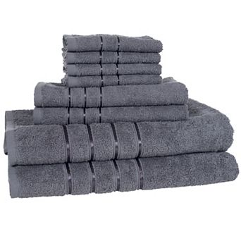 Portsmouth Home 8 pc Plush Bath Towel Set
