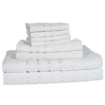 Portsmouth Home 8 pc Plush Bath Towel Set