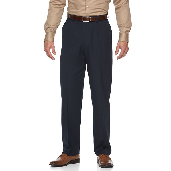 Clearence Mens Croft & Barrow Classic Fit Essential Khaki Flat Front Pants 42x30 