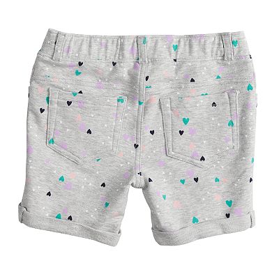 Toddler Girl Jumping Beans® Heart French Terry Midi Shorts 