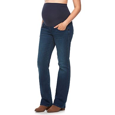 Maternity a:glow Full Belly Panel Bootcut Jeans