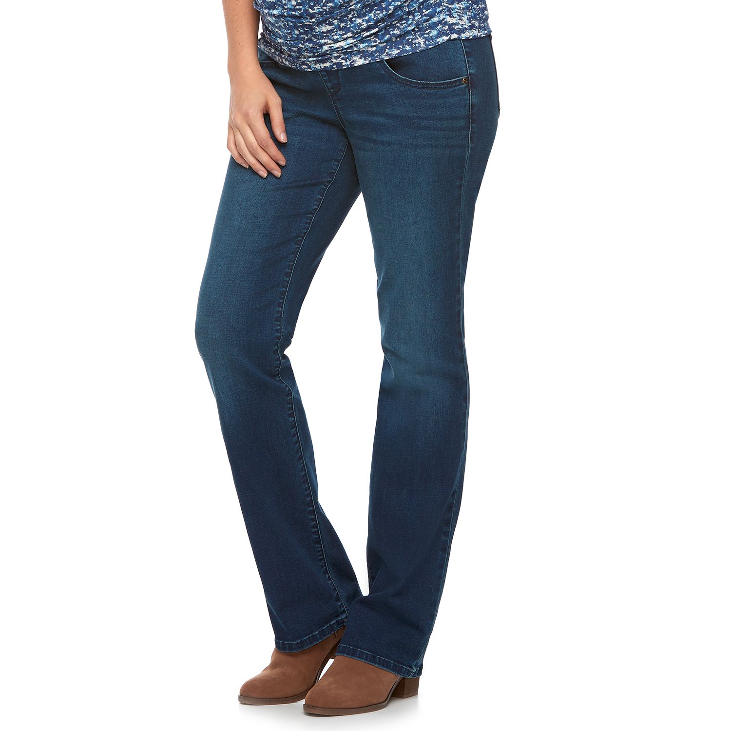 side panel maternity jeans bootcut