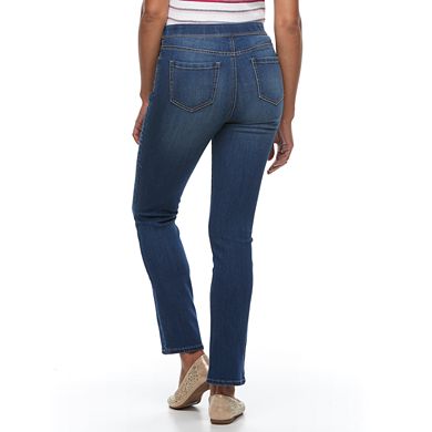 Women's Croft & Barrow® Pull-On Straight Leg Jeans 
