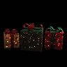 Northlight Pre-Lit Gift Box Indoor / Outdoor Christmas Decor 3-piece Set