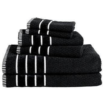 Portsmouth Home Rice Weave 6 pc Bath Towel Set