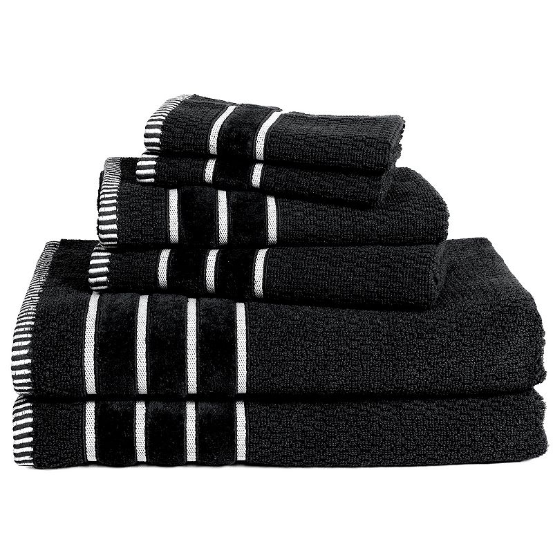 Lavish Home Egyptian Cotton Rice Weave  Towel Set