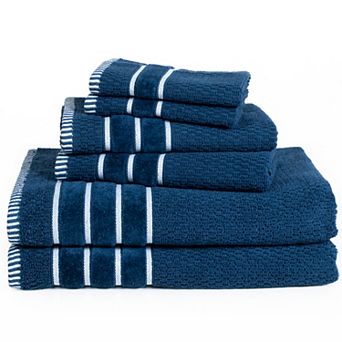 Portsmouth Home Rice Weave 6 pc Bath Towel Set