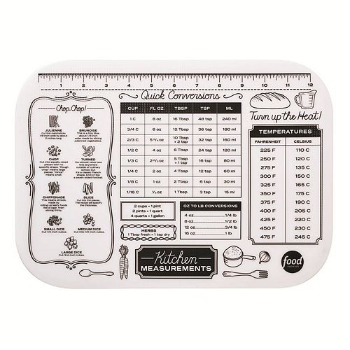Food Network™ 10" x 14" Kitchen Measurements Cooking Mat