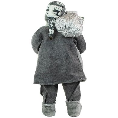 Northlight 24-in. Fairisle Faux-Fur Alpine Santa Christmas Decor